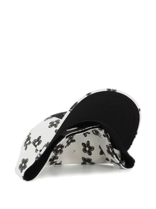 Cappello bambina Marc Jacobs bianco con fiori MARC JACOBS Kids | W60839126